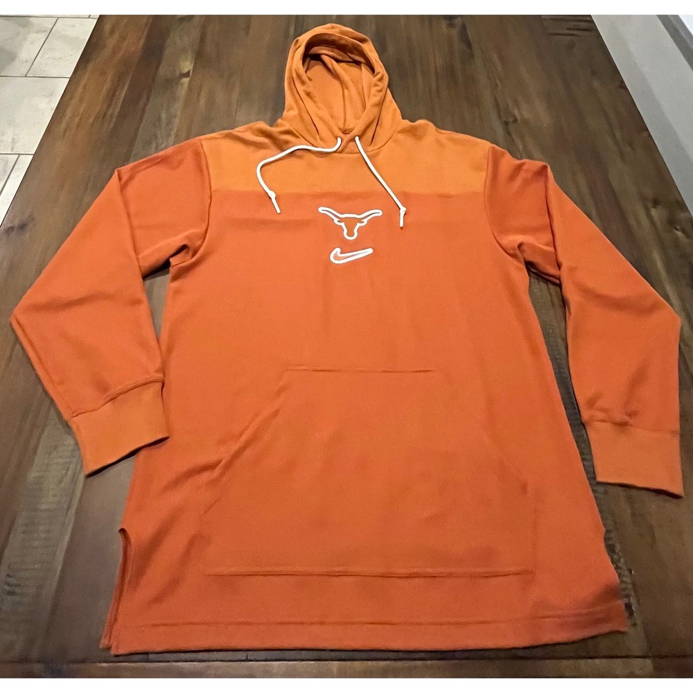 Nike‎ Texas Longhorns Team Issue Orange Pullover Hoodie Sweatshirt Mens Small